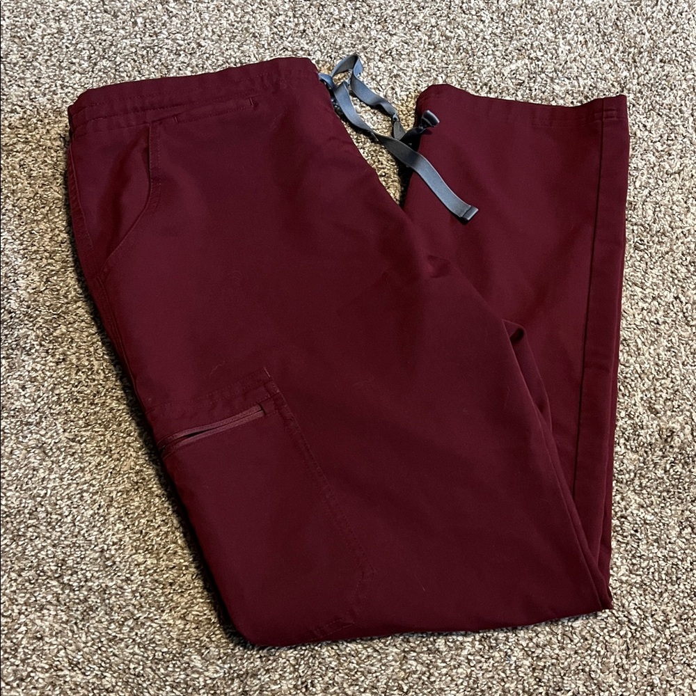 Figs Burgundy Women's Pants